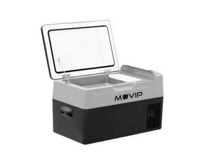 Muvip Nevera de Compresor Portatil 20 Litros 50W - Asas de Transporte - Compresor Silencioso - Color Negro