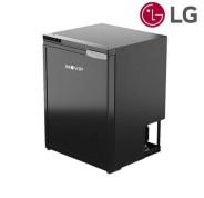 Muvip Nevera Fija con Compresor LG 65L 60W - Conexion 12/24V - Proteccion Bateria del Vehiculo - Luz LED Interior - Temperatura Regulable - Dos Zonas de Frio - Control desde APP - Color Gris