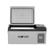 Muvip Nevera Portatil con Compresor 15L Bluetooth, USB - Temperatura -20º/+20º - Conexion 12/24/220V - Consumo 45W - Proteccion Bateria del Vehiculo - Compresor Silencioso - Medidas 598x32x26cm - Color Gris