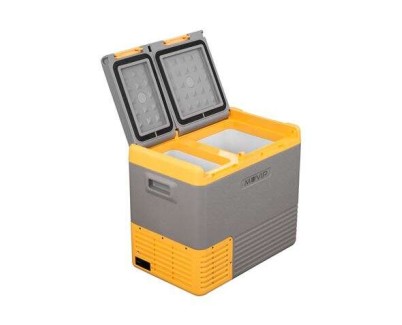 Muvip Nevera Portatil con Compresor 40 Litros Doble Zona - Asas de Transporte - Compresor Silencioso - Color Gris