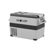 Muvip Nevera Portatil de Compresor 45L - Luz LED Interior - Proteccion Bateria Vehiculo - Temperatura -20º/+20º - Conexion 12/24/220V - Consumo 55W - Compresor Silencioso - Color Gris