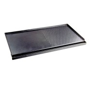 Muvip Plancha De Asar para Cocina Portatil - Zona Recoge Grasa - Bordes Antisalpicaduras - Revestimiento Antiadherente - Ideal para Cocinas Portatiles de 2 Quemadores  - Compatible con MV0612, MV0613
