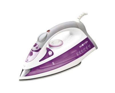 Muvip Plancha de Ropa con Vapor 2200W - Suela de Ceramica - Deposito de 350ml - Control de Temperatura - Cable de 1.80m