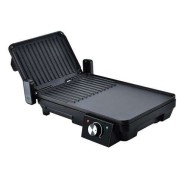 Muvip Sandwichera + Plancha Asar 2000W - Apertura hasta 180º - Placas Grill + Lisa -  Selector de Temperatura - Placa Superior Basculante - Asa Tacto Frio