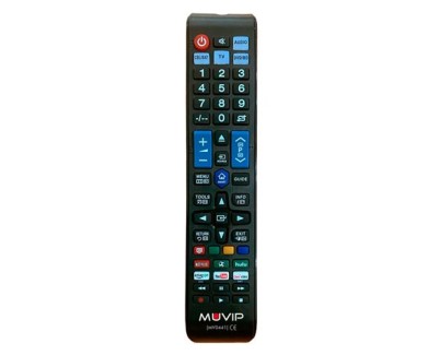 Muvip Serie Large Mando a Distancia Universal Smart TV - Combina 4 Aparatos en1 TV, DVD, Blu-Ray, Satelite