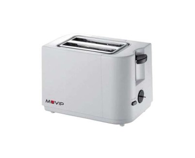 Muvip Tostadora de Pan 700W - Capacidad para 2 Rebanadas - 6 Niveles de Tostado - Parada Automatica y Manual