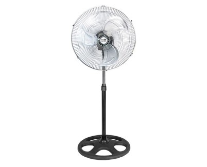 Muvip Ventilador Industrial de Pie - 75W - 45cm - 3 Velocidades - Color Plata/Negro