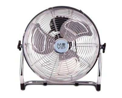 Muvip Ventilador Industrial de Suelo - 80W - 3 Velocidades - Color Plata