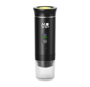 Muvip Xpresscup Cafetera Portatil - Compatible con Cafe Molido y Capsulas DG y NS - Presion de 20 Bares - Modo Caliente y Frio - Color Negro
