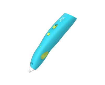 MyFirst 3D Pen Make - Lapiz para Dibujar con Filamentos de Baja Temperatura - Incluye + 25M de Filamento - Diferentes Colores - 2 Velocidades - Bateria Recargable - Color: Azul