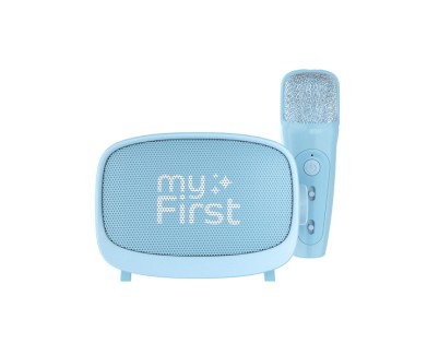 MyFirst Voice 2 Altavoz Bluetooth - Microfono Individual - MP3 - Efectos Vocales - Color Azul