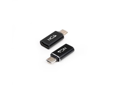 Nanocable Adaptador Micro USB/M A USB-C/H - Color Negro