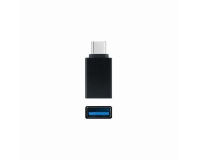 Nanocable Adaptador USB-C a USB 3.1 - USB-C/M-USB-A/H - Aluminio - Color Negro