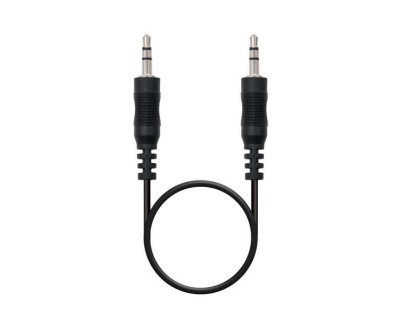 Nanocable Cable Audio Estereo Jack 3.5mm Macho a Jack 3.5mm Macho 1.50m - Color Negro