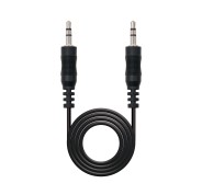 Nanocable Cable Audio Estereo Jack 3.5mm Macho a Jack 3.5mm Macho 15m - Color Negro
