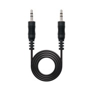 Nanocable Cable Audio Estereo Jack 3.5mm Macho a Jack 3.5mm Macho 20m - Color Negro