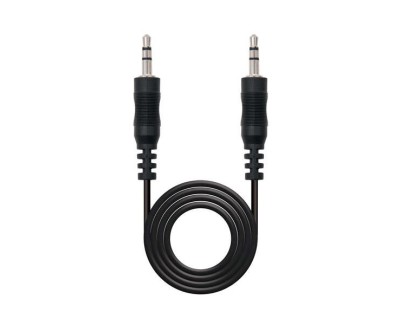 Nanocable Cable Audio Estereo Jack 3.5mm Macho a Jack 3.5mm Macho 20m - Color Negro