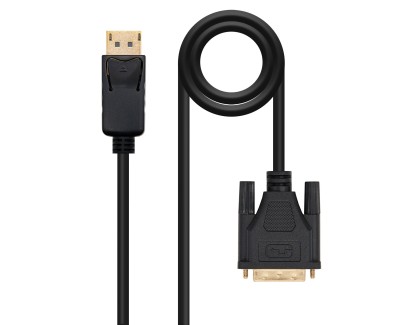 Nanocable Cable Conversor DisplayPort Macho a DVI Macho 2m - Color Negro