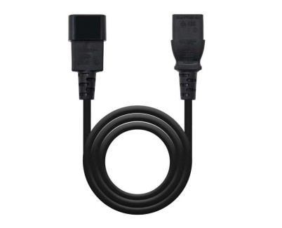 Nanocable Cable de Alimentacion CPU C13 Hembra a C14 Macho 1.50m - Color Negro