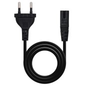 Nanocable Cable de Alimentacion Forma 8 CEE7/16 Macho a C7 Hembra 1.50m - Color Negro