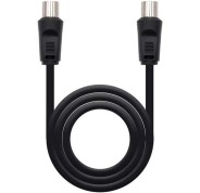 Nanocable Cable de Antena TV 75 OHM Macho/Hembra 1.80m - Color Negro