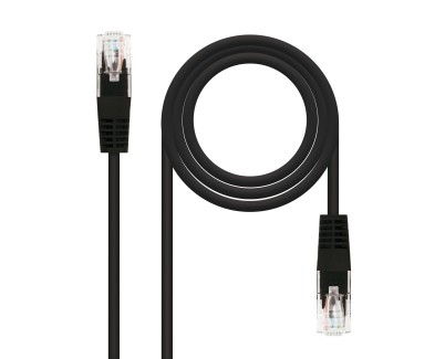 Nanocable Cable de Red Latiguillo RJ45 Cat.5e UTP AWG24 0.50m - Color Negro