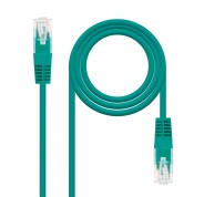 Nanocable Cable de Red Latiguillo RJ45 Cat.6 UTP AWG24 0.50m - Color Verde