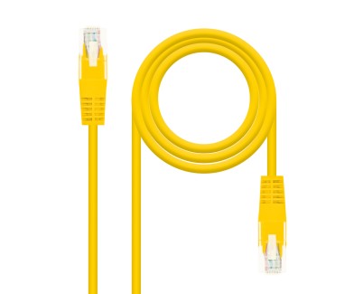 Nanocable Cable de Red Latiguillo RJ45 Cat.6 UTP AWG24 1m - Color Amarillo