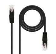 Nanocable Cable de Red Latiguillo RJ45 Cat.6 UTP AWG24 1m - Color Negro