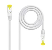 Nanocable Cable de Red Latiguillo RJ45 LSZH Cat.6a SFTP AWG26 0.50m - Color Blanco