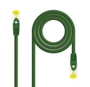 Nanocable Cable de Red Latiguillo RJ45 LSZH Cat.6a SFTP AWG26 0.50m - Color Verde