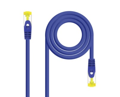 Nanocable Cable de Red Latiguillo RJ45 LSZH Cat.6a SFTP AWG26 1m - Color Azul