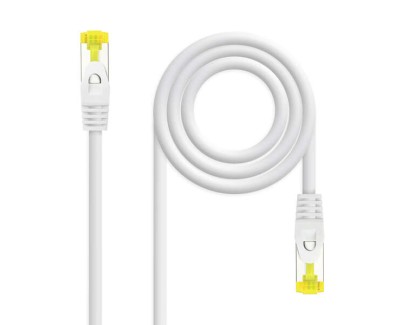 Nanocable Cable de Red Latiguillo RJ45 LSZH Cat.6a SFTP AWG26 1m - Color Blanco