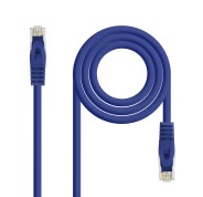 Nanocable Cable de Red Latiguillo RJ45 LSZH Cat.6a UTP AWG24 0.50m - Color Azul