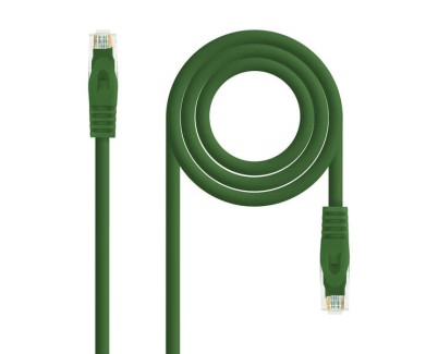 Nanocable Cable de Red Latiguillo RJ45 LSZH Cat.6a UTP AWG24 0.50m - Color Verde