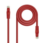 Nanocable Cable de Red Latiguillo RJ45 LSZH Cat.6a UTP AWG24 3m - Color Rojo