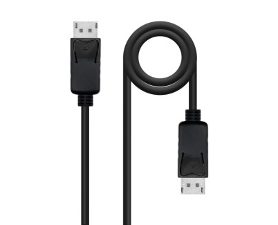 Nanocable Cable Displayport 1.2 CCS DP/M-DP/M - Longitud 1m - Soporta Resoluciones de Video de hasta 4K - Color Negro