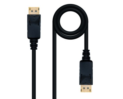 Nanocable Cable Displayport 1.2 DP/M-DP/M - Longitud 10m - Soporta Resoluciones de Video de hasta 4K - Color Negro