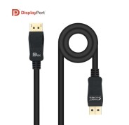 Nanocable Cable Displayport 1.4 Certif. Vesa DP/M-DP/M 0.5m - Color Negro