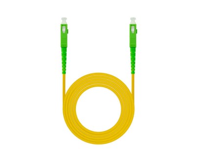 Nanocable Cable Fibra SC/APC-SC/APC Monomodo LSZH 10m - Color Amarillo