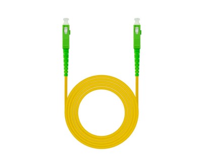 Nanocable Cable Fibra SC/APC-SC/APC Monomodo LSZH  2m - Color Amarillo