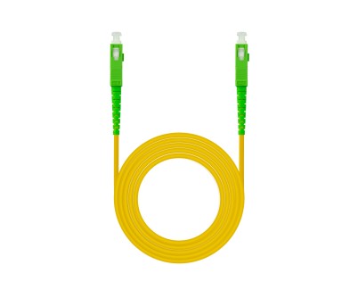 Nanocable Cable Fibra SC/APC-SC/APC Monomodo LSZH  5m - Color Amarillo