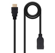 Nanocable Cable HDMI 2.0 Prolongador A/M-A/H - 1.0m - Color Negro