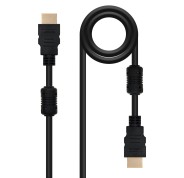 Nanocable Cable HDMI v1.4 con Ferrita Macho a HDMI v1.4 con Ferrita Macho 1.80m - Alta Velocidad - Color Negro
