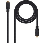 Nanocable Cable HDMI v1.4 con Repetidor Macho a HDMI v1.4 Macho 15m - Alta Velocidad - Color Negro