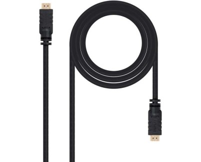 Nanocable Cable HDMI v1.4 con Repetidor Macho a HDMI v1.4 Macho 30m - Alta Velocidad - Color Negro