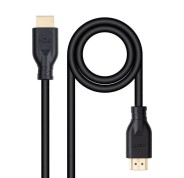 Nanocable Cable HDMI V2.0 4K@60Hz 18Gbps CCS 0.5m - Color Negro