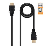 Nanocable Cable HDMI v2.0 Premiun Macho a HDMI v2.0 Premiun Macho 0.50m - 4K@60Hz 18Gbps - Alta Velocidad - Color Negro