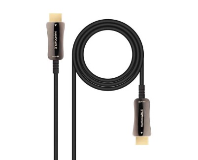 Nanocable Cable HDMI v2.1 AOC Macho a HDMI v2.1 Macho 15m - 8K@60Hz 4K@120Hz 48Gbps - Color Negro