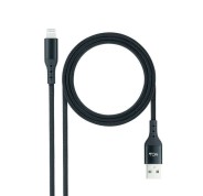 Nanocable Cable Lightning A USB A/M - Mallado - 1m - Color Negro